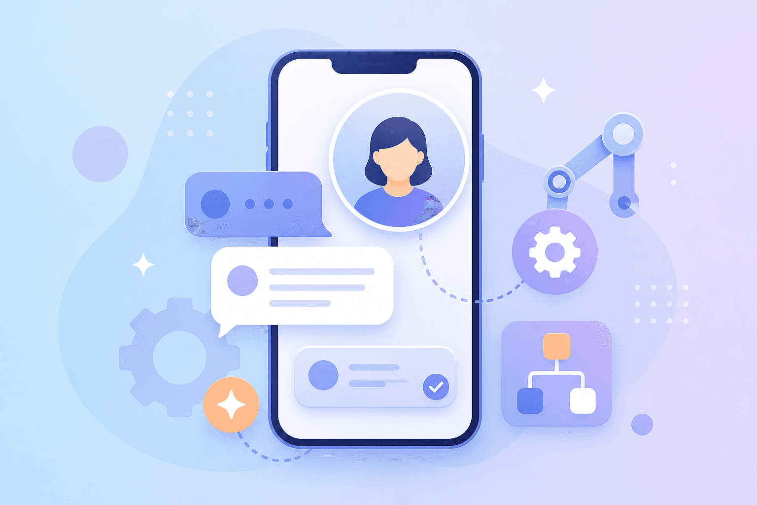 Business process automation illustration